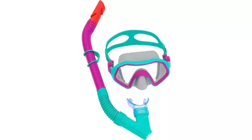 Bestway CRUSADER Gyerek Búvárszemüveg Légzőcsővel Lila/Zöld