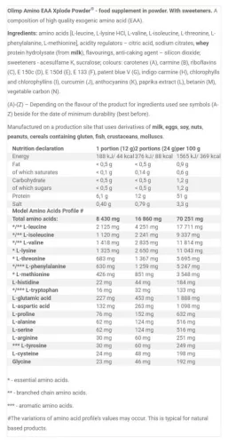 Olimp Sport Amino EAA Xplode Por 520 g