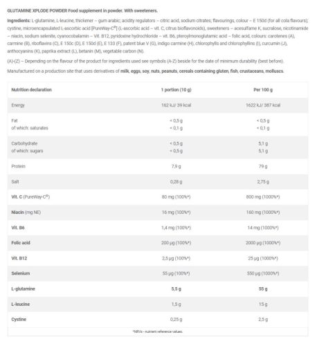 Olimp Sport Glutamine Xplode Powder - Glutamin Por 500 g