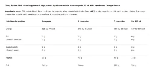 Olimp Sport Protein Shot 9x60 ml
