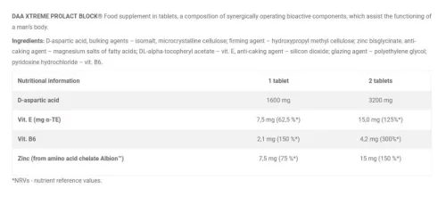 Olimp Sport DAA Xtreme Prolact-Block 60 Tabletta