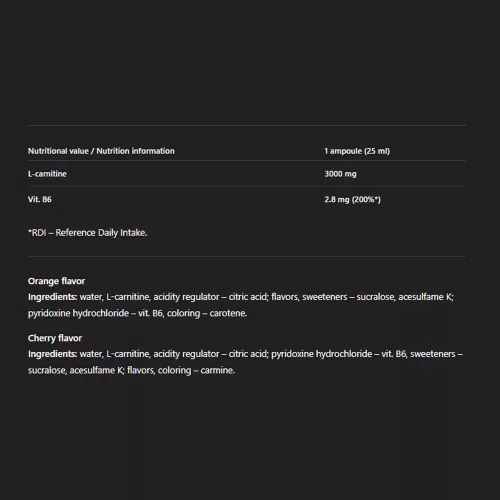 Olimp Sport L-karnitin 3000 Extreme Shot (üveg) 9x25 ml