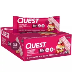   Quest Nutrition Karton Quest Bar 12x60g Strawberry Shortcake (Eper Sajttorta)