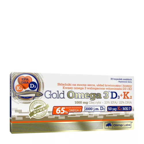 Olimp Labs Gold Omega 3 D3 + K2 30 Kapszula