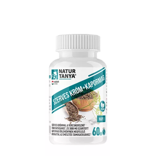 Natur Tanya Szerves Króm+Kapormag Koncentrátum 60 Tabletta