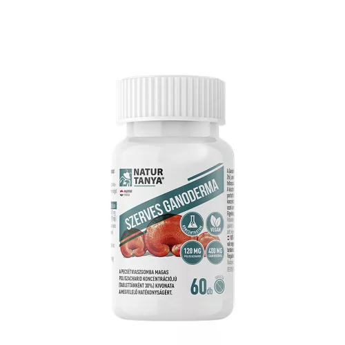 Natur Tanya Szerves Ganoderma (Pecsétviaszgomba) 60 Tabletta