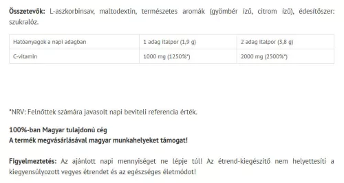 Natur Tanya Szerves C-Por 60 Adag 114 g
