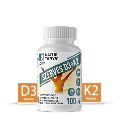 Natur Tanya Szerves D3 És K2-Vitamin 100 Tabletta
