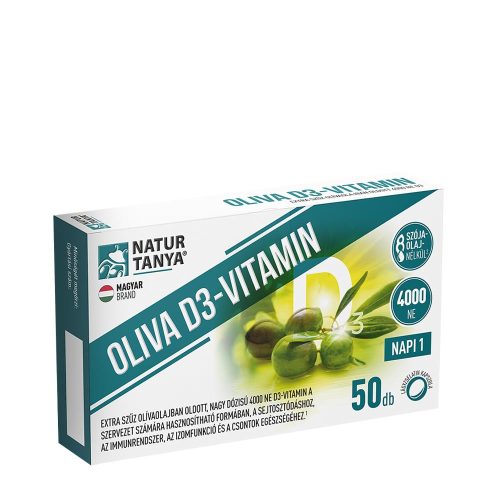 Natur Tanya Oliva D3-Vitamin - 4000 NE 50 Lágykapszula