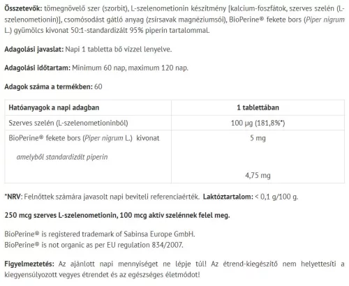 Natur Tanya Szelén Extra 60 Tabletta