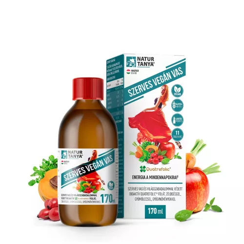 Natur Tanya Szerves Vegán Vas Szirup 170 ml
