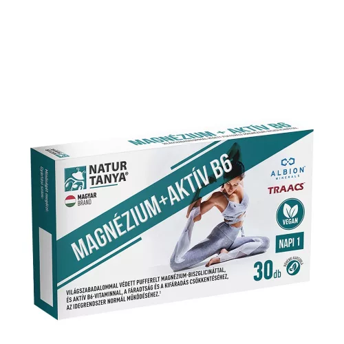 Natur Tanya Vegán Magnézium + Aktív B6 30 Kapszula