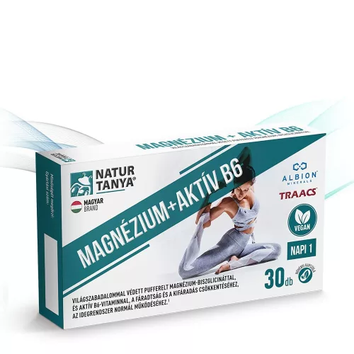 Natur Tanya Vegán Magnézium + Aktív B6 30 Kapszula