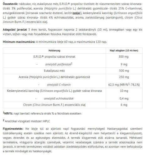 Natur Tanya S. Flu Junior Immuntámogató Szirup Gyermekeknek 100 ml