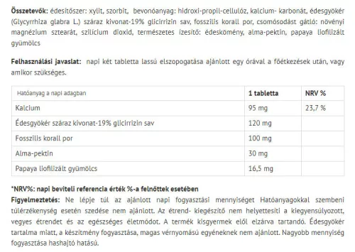 Natur Tanya ESI® DigestivAid No Acid 60 Tabletta