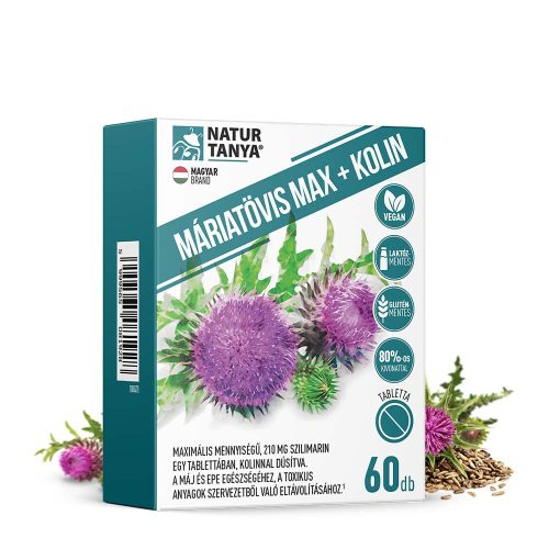 Natur Tanya Máriatövis Max + Kolin 60 Tabletta