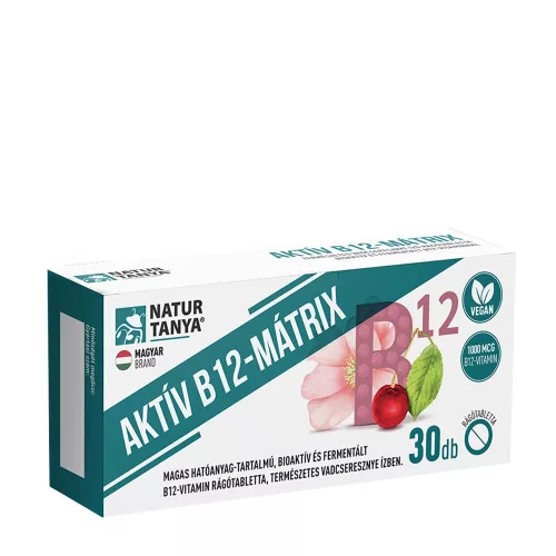 Natur Tanya Aktív B12-mátrix 30 Rágótabletta