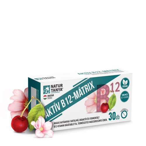 Natur Tanya Aktív B12-mátrix 30 Rágótabletta