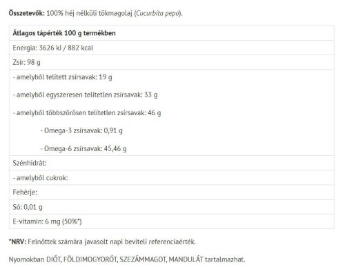 Natur Tanya Magyar Tökmagolaj 250 ml