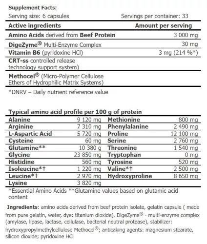 Amix Beef Extra Amino 360 Kapszula
