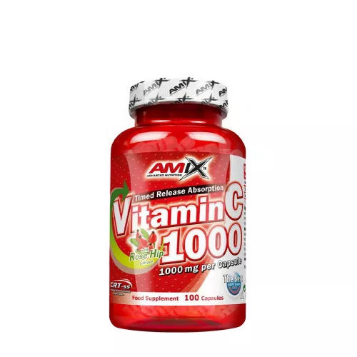 Amix Vitamin C 1000 mg Csipkebogyó kivonattal 100 Kapszula