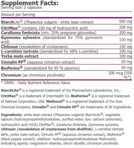 Amix Carb Blocker with Starchlite® - Étvágycsökkentő 90 Kapszula