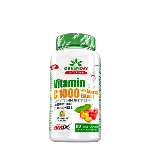 Amix GreenDay® ProVEGAN Vitamin C 1000 with Acerola Extract 60 Kapszula
