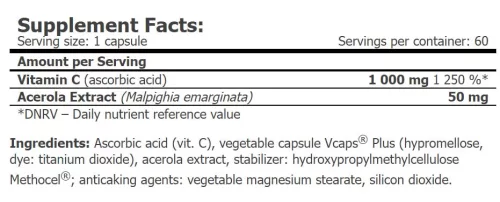 Amix GreenDay® ProVEGAN Vitamin C 1000 with Acerola Extract 60 Kapszula