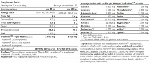 Amix HydroBeef™ Peptide Protein 1000 g