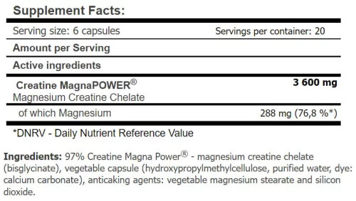 Amix Creatine MagnaPower™ - Kreatin+Magnézium 120 Kapszula