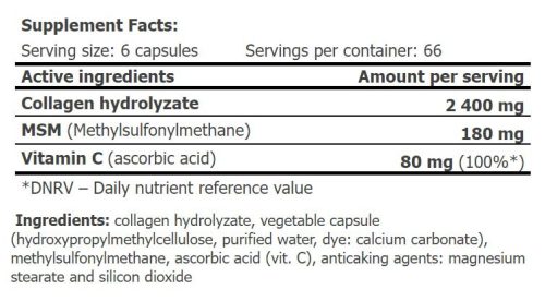 Amix Osteo Gelatin Caps - Ízületvédő 400 Kapszula