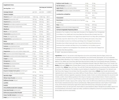 Amix Life's Vitality Active Stack 60 Tabletta