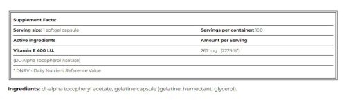 Amix Vitamin E 400 IU 100 Lágykapszula