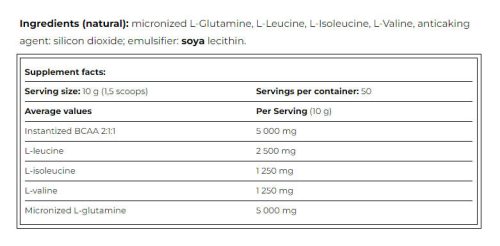 Amix Glutamine + BCAA por 1000 g