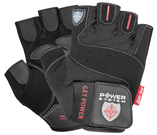 Power System Gloves Get Power - Ezdőkesztyű Fekete
