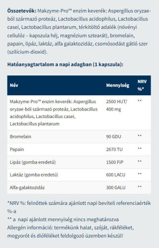 USA medical Digestive Enzyme - Emésztőenzim Keverék Kapszula 60 Kapszula