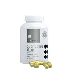   USA medical Quercetin Plus - Kvercetin Kapszula Cinkkel és Bromelainnal 60 Kapszula