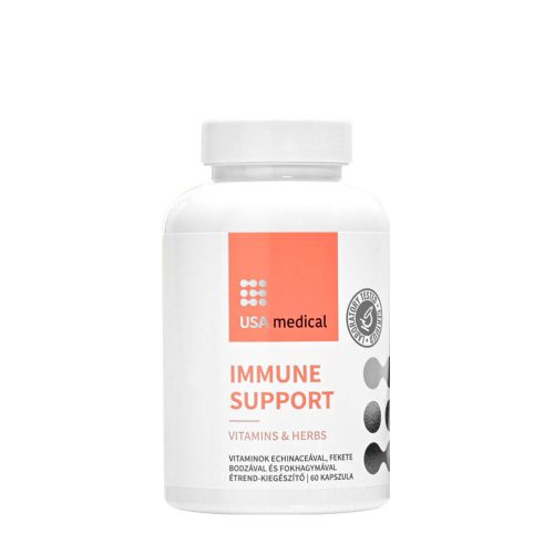 USA medical Immune Support - Gyógynövény kivonatokkal és vitaminokkal 60 Kapszula
