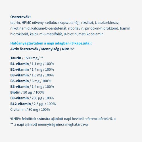 USA medical Taurin Komplex 1500 mg 90 Kapszula