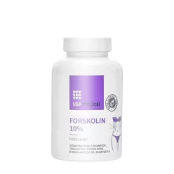   USA medical Forskolin 10% Kivonat Zsíranyagcsere Támogatáshoz 60 Kapszula