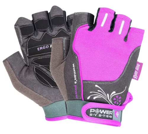 Power System Gloves Womans Power - Női Edzőkesztyű Rózsaszín