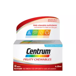   Centrum Fruity Chewables - Gyümölcs ízű rágótabletta 30 Tabletta