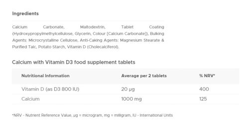 Vitabiotics Ultra Calcium & Vitamin D 30 Tabletta