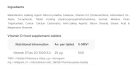 Vitabiotics Ultra Vitamin D 1000 NE 96 tabletta