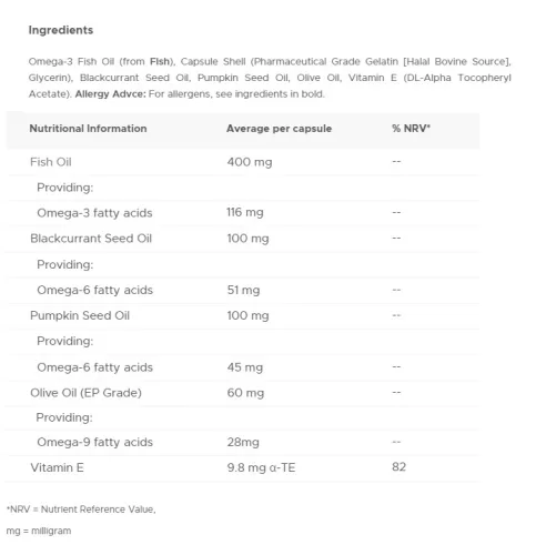 Vitabiotics Ultra Omega 3-6-9 60 Kapszula