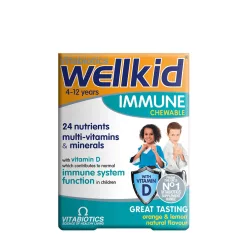   Vitabiotics Wellkid Immune Chewable - Immunerősítő Rágótabletta Gyerekeknek 30 Tabletta