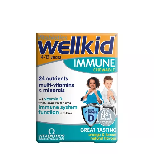 Vitabiotics Wellkid Immune Chewable - Immunerősítő Rágótabletta Gyerekeknek 30 Tabletta