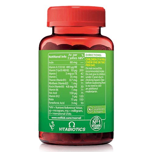 Vitabiotics Wellkid Marvel Multi-vits - Multivitamin Gumicukor Gyerekeknek 50 Gumicukor