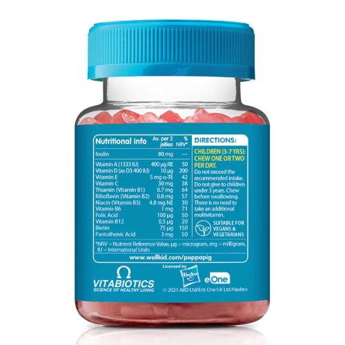 Vitabiotics Wellkid Peppa Pig Multi-Vits 30 Gumicukor