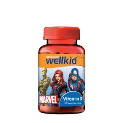   Vitabiotics Wellkid Marvel Vitamin D Gummies - D-vitaminos Gumicukor Gyerekeknek 50 Gumicukor